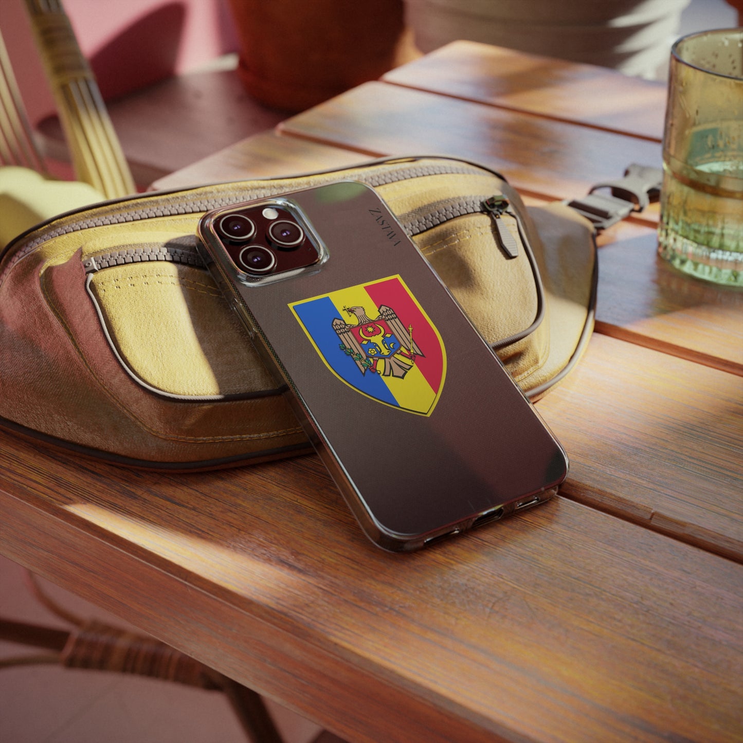 Moldova Case iPhone 13 Pro Max Shield Emblem