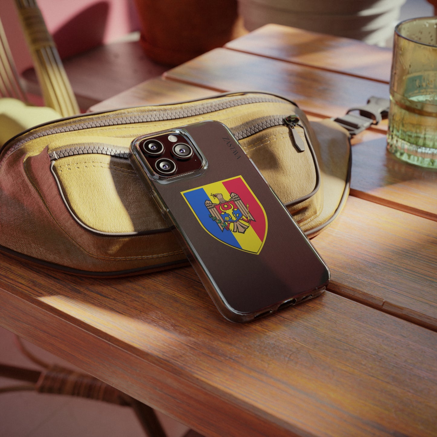 Moldova Case iPhone 13 Pro Shield Emblem