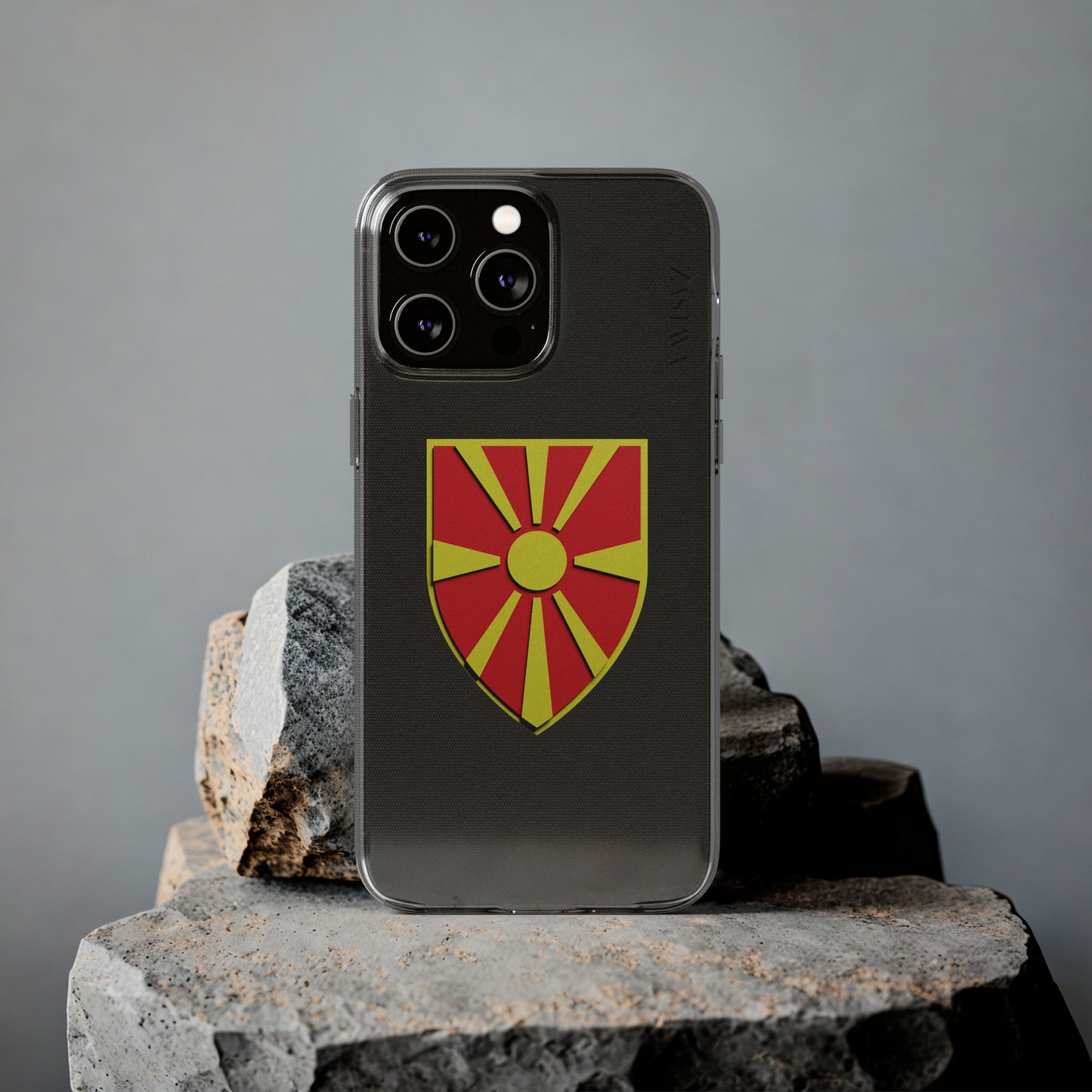 North Macedonia Case iPhone 14 Pro Max Shield Emblem