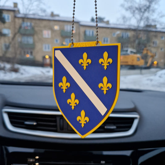 Republic Bosnia and Herzegovina Car Hanging Ornament