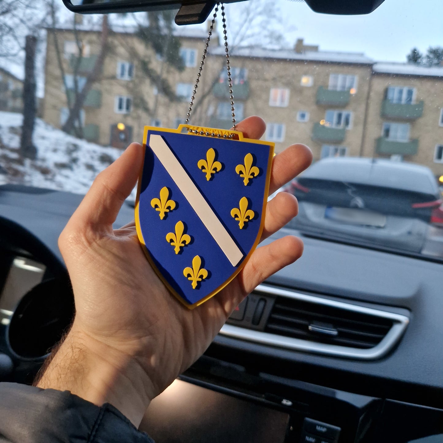 Republic Bosnia and Herzegovina Car Hanging Ornament