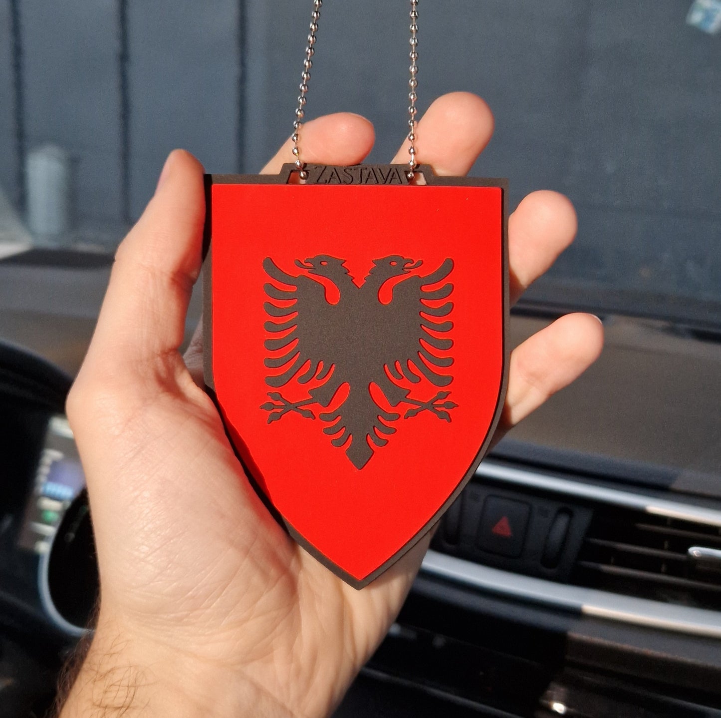 Albania Car Hanging Ornament