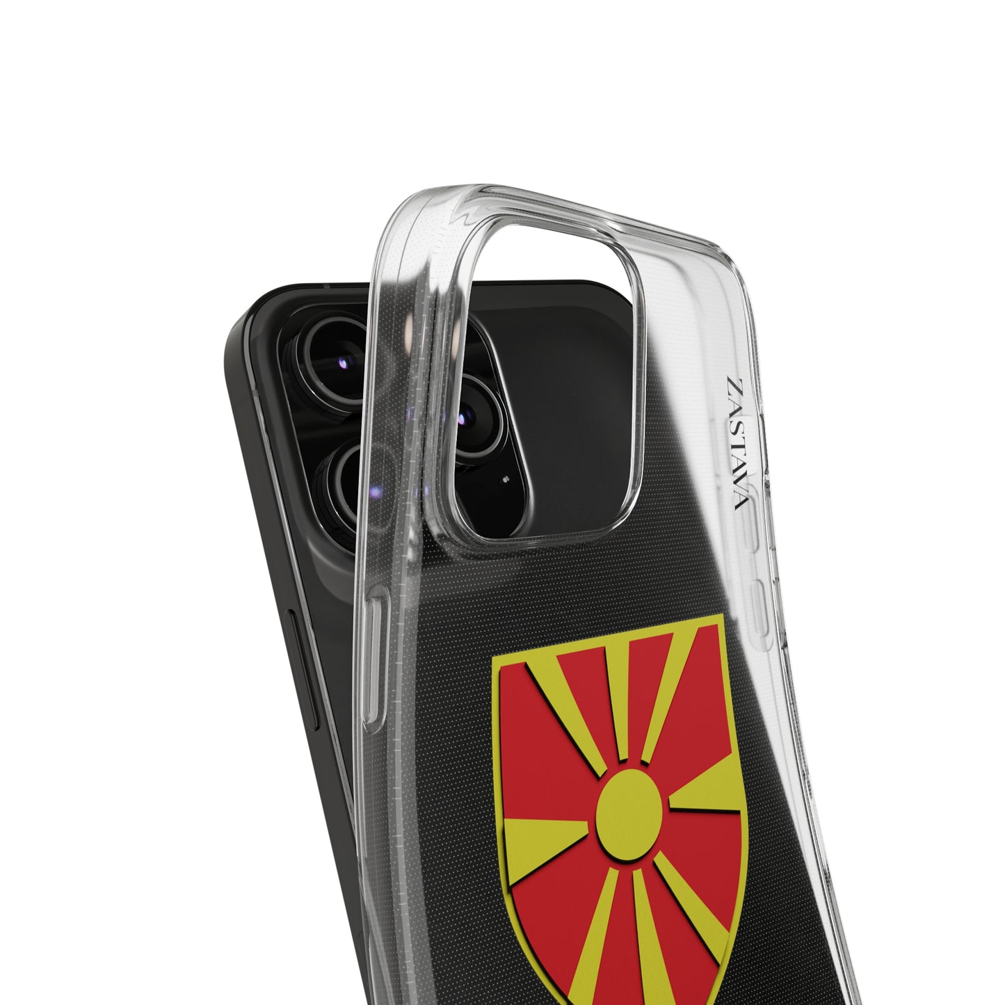 North Macedonia Case iPhone 14 Pro Max Shield Emblem