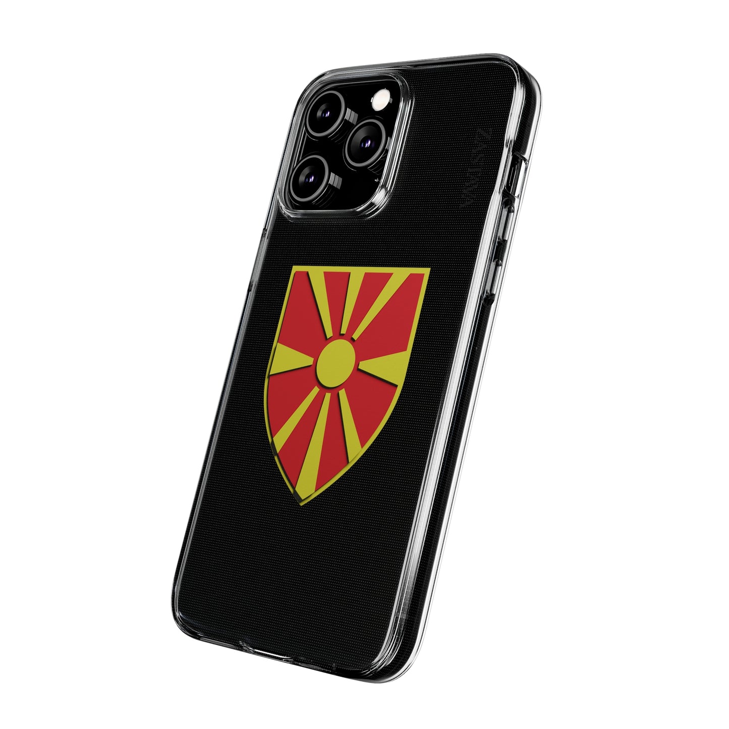 North Macedonia Case iPhone 14 Pro Max Shield Emblem