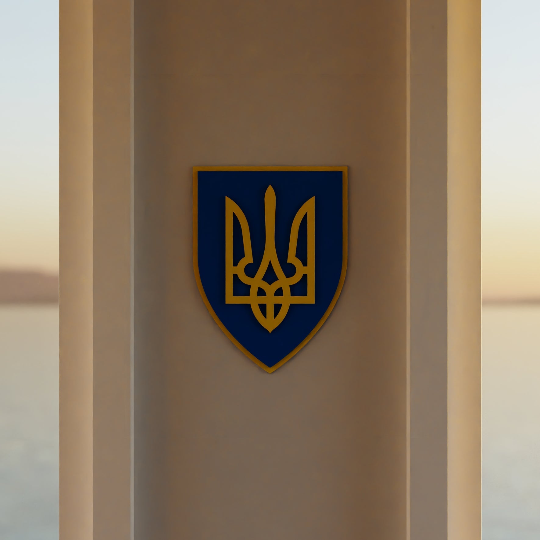 ukraine_shield room_with_sunset