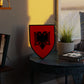 albania_shield room_with_sunset