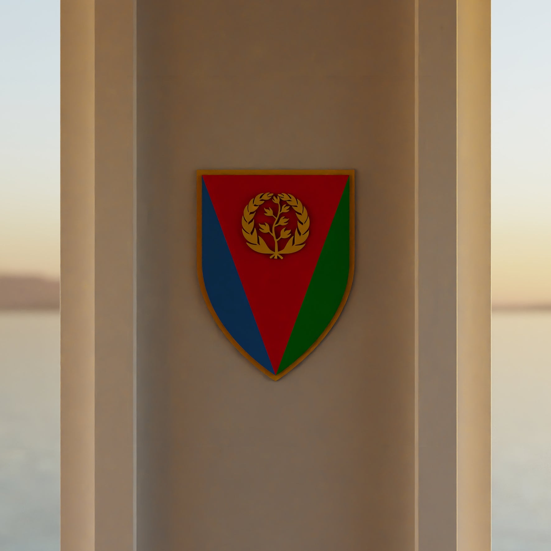 eritrea_shield room_with_sunset