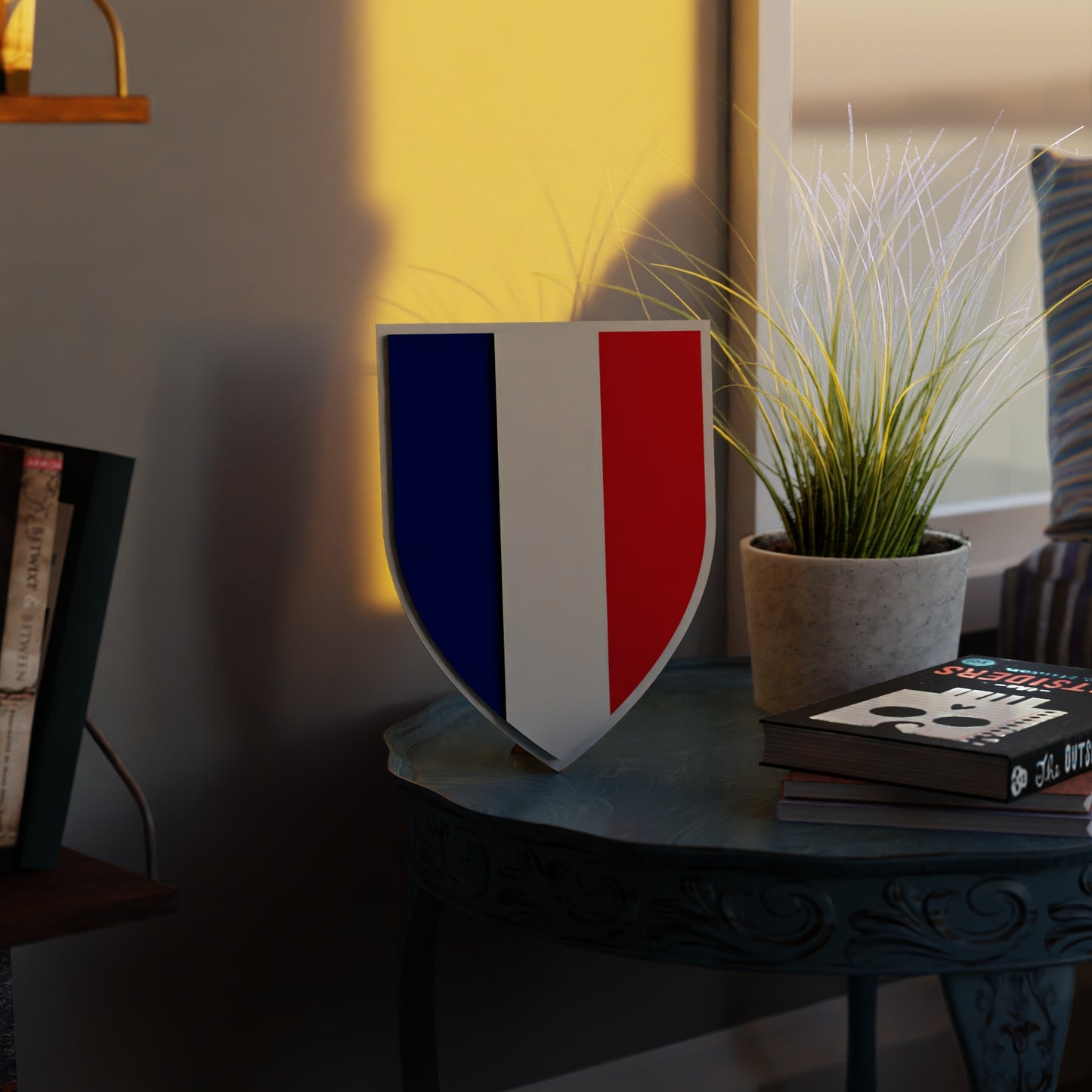 france_shield room_with_sunset