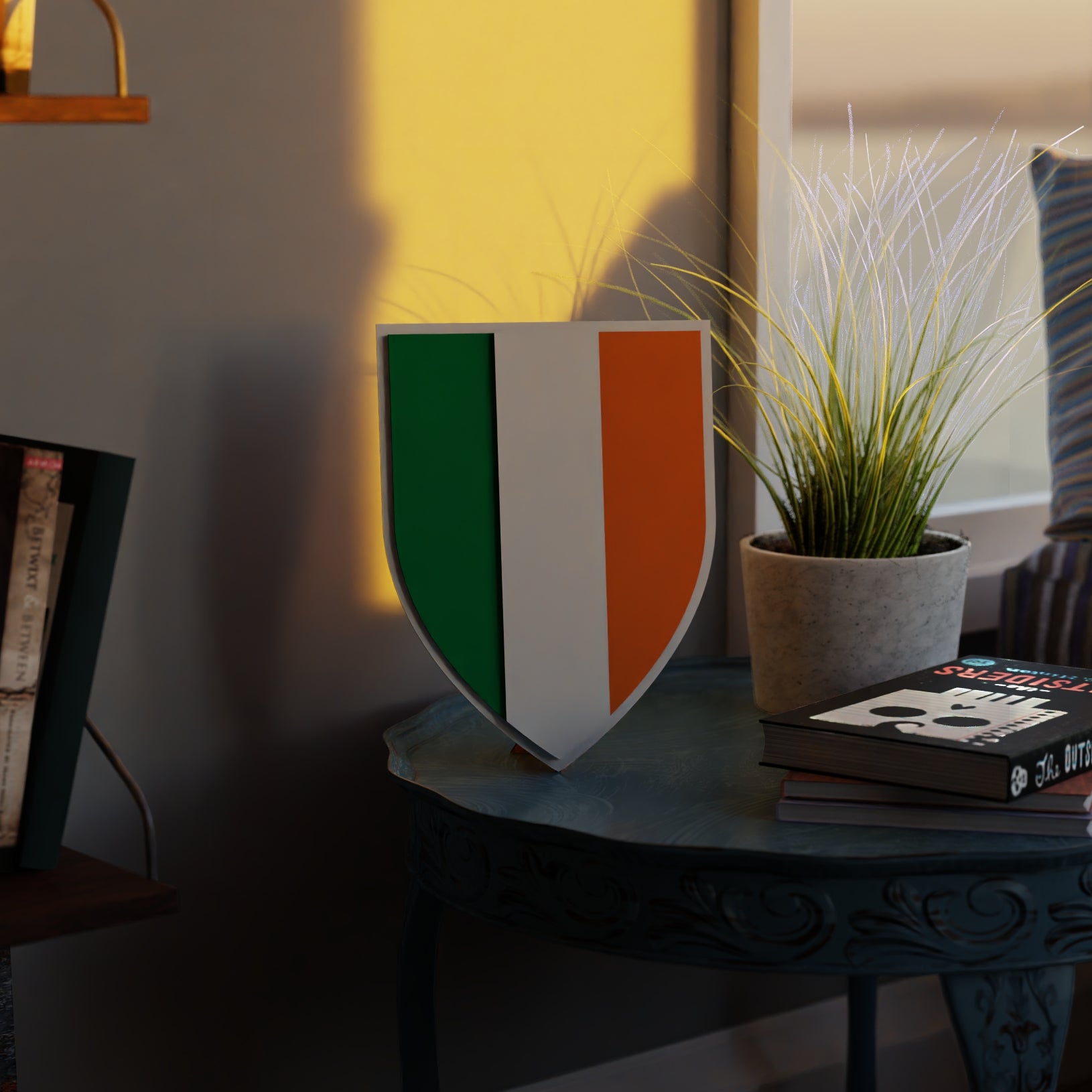 ireland_shield room_with_sunset