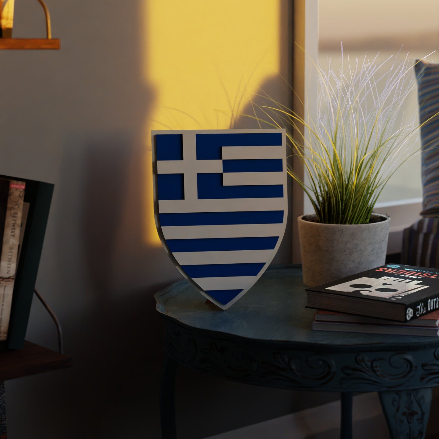 greece_shield room_with_sunset