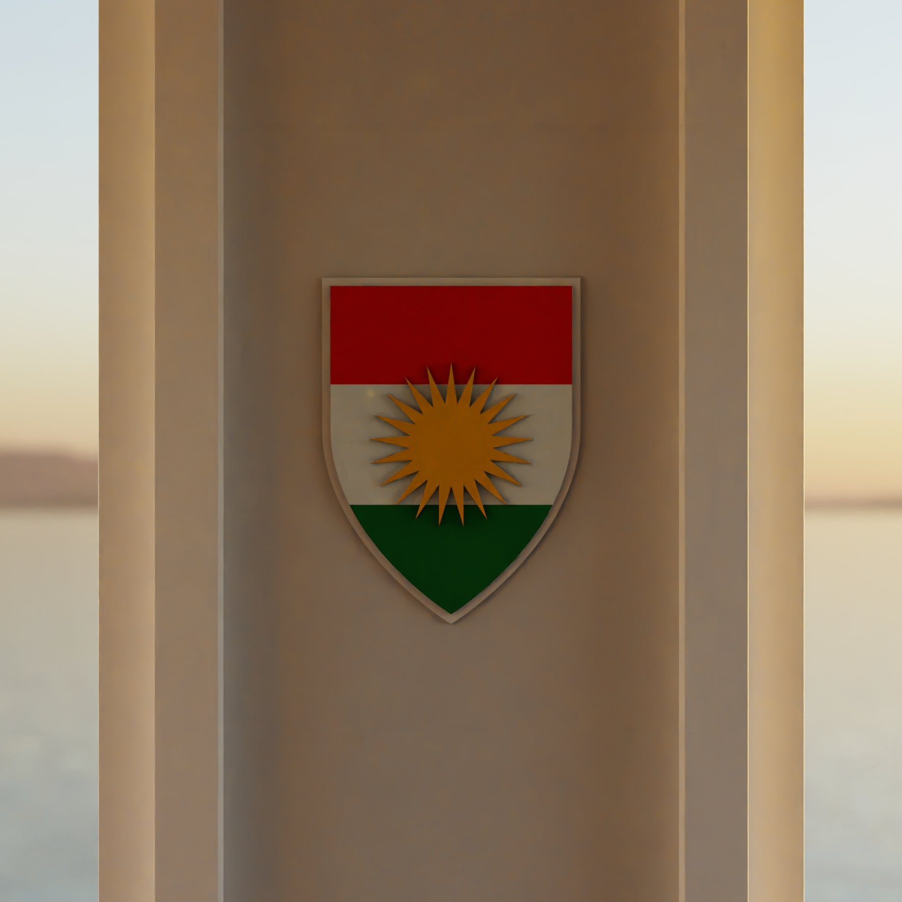 kurdistan_shield room_with_sunset