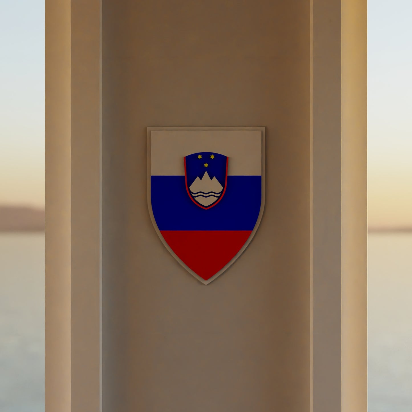 slovenia_shield room_with_sunset