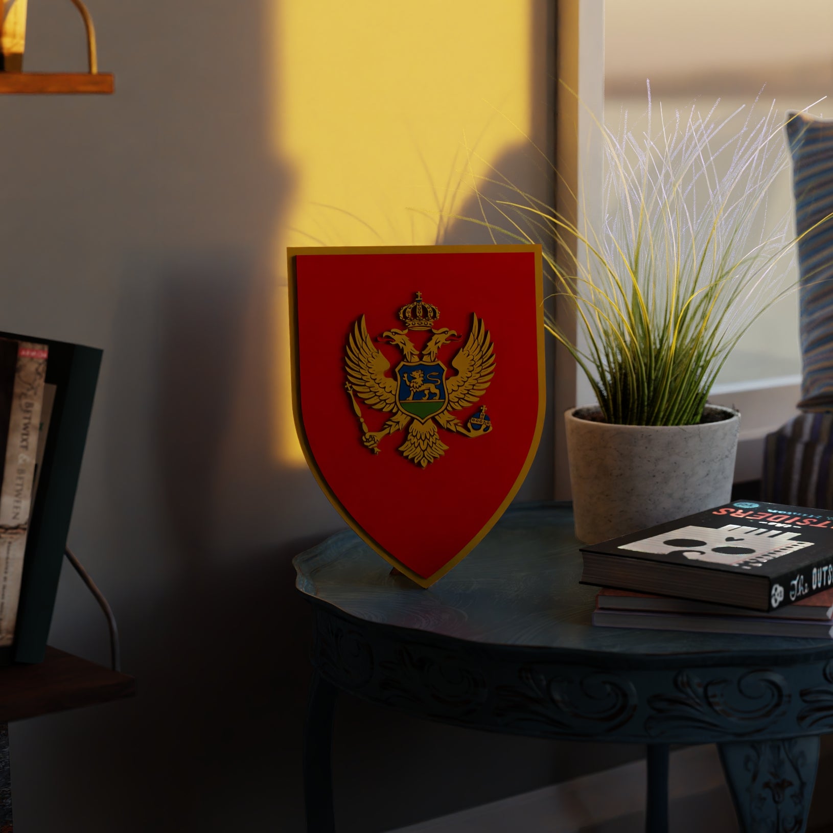 montenegro_shield room_with_sunset