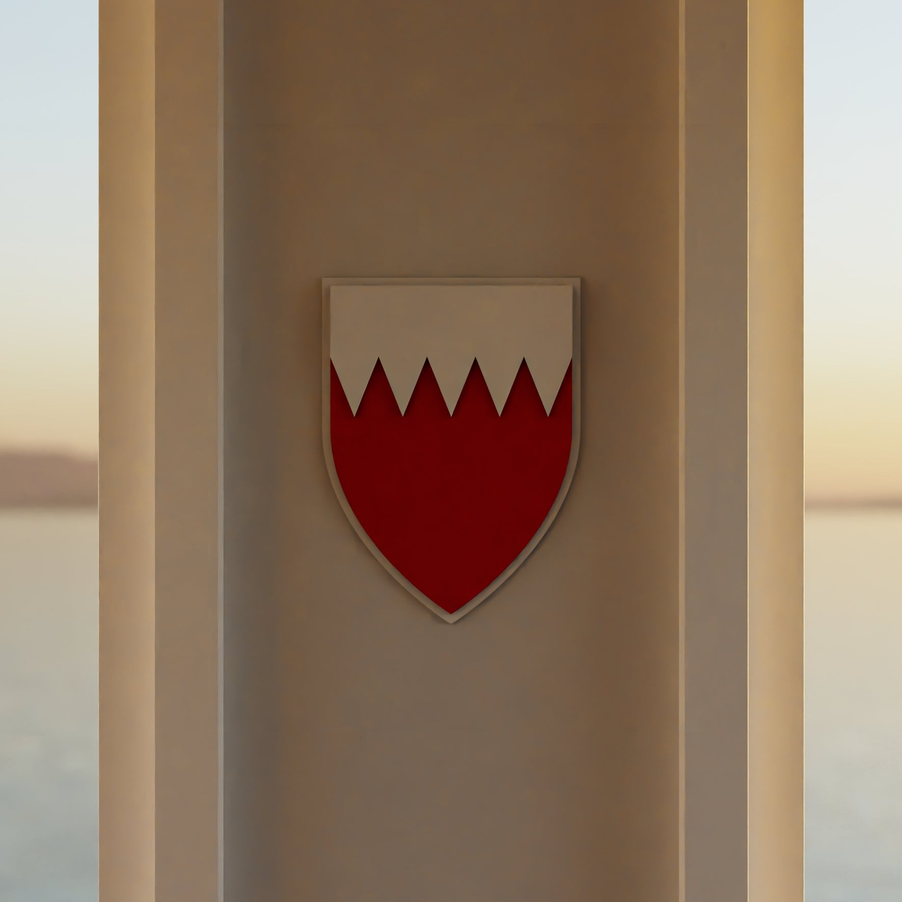 bahrain_shield room_with_sunset