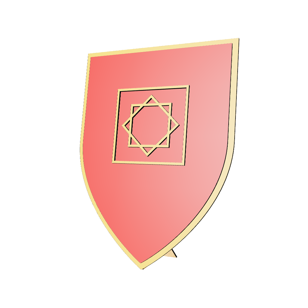 3D model of the Marinid Shield.